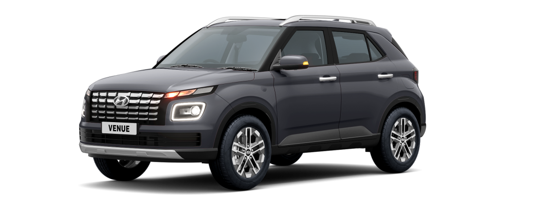 hyundai venue màu xám kim loại