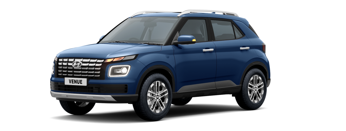 hyundai venue màu xanh dương