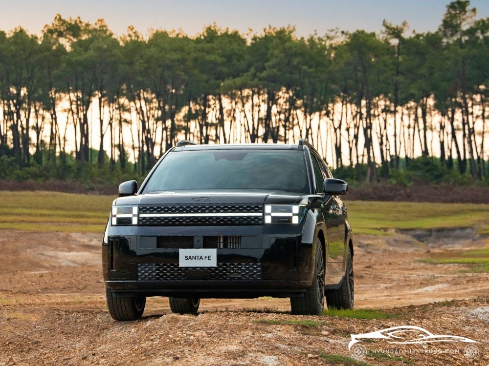 Hình ảnh xe Hyundai SantaFe Calligraphy Turbo màu Đen 2025