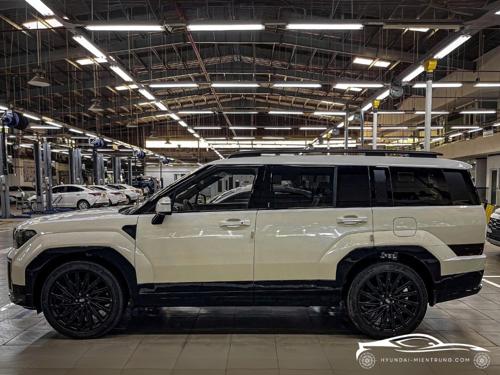 Hình ảnh xe Hyundai SantaFe Calligraphy Turbo màu trắng 2025