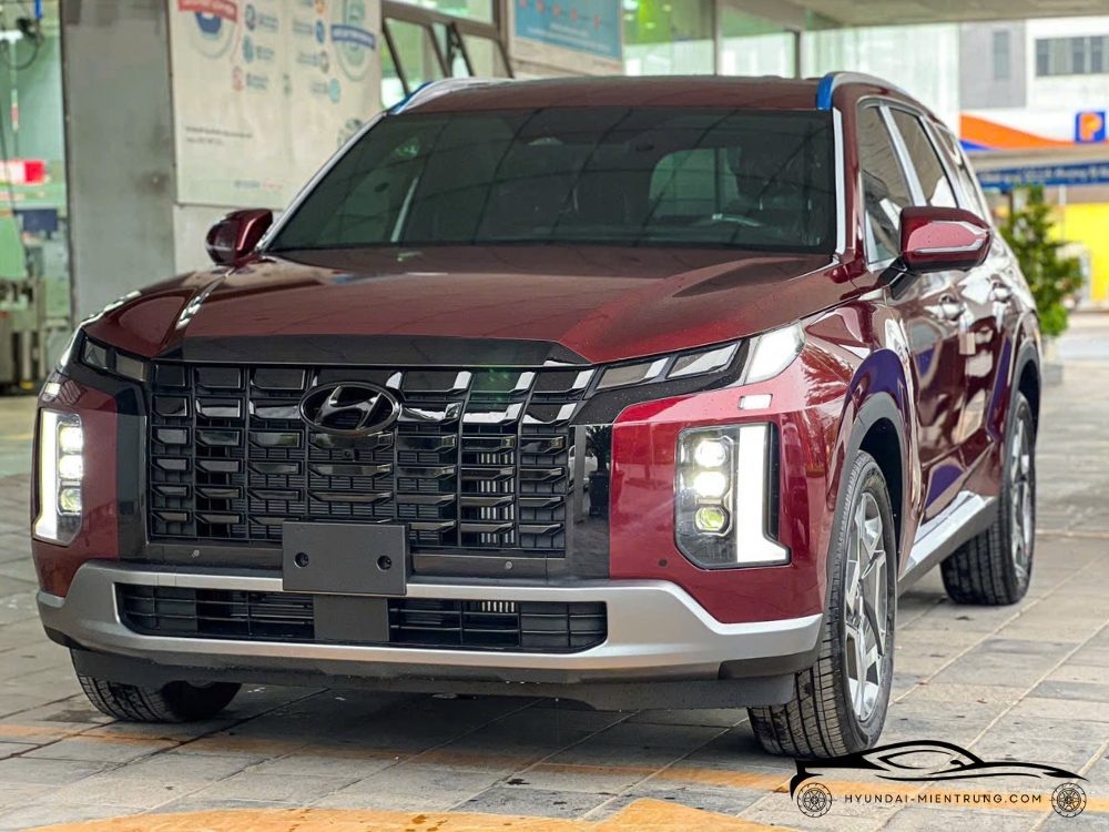Hình ảnh xe Hyundai Palisade Prestige màu Đỏ Đô 2025