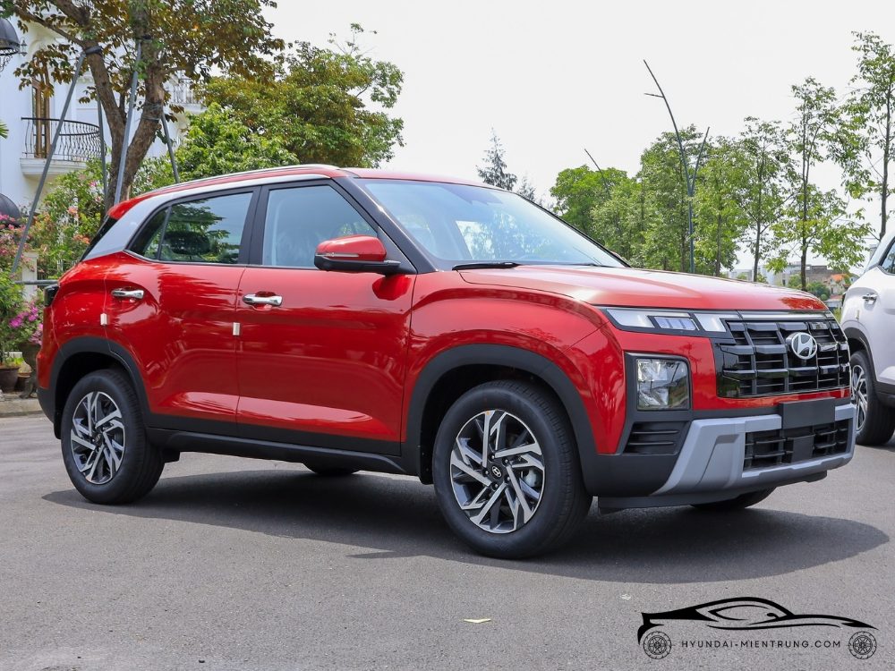 ảnh xe hyundai creta cao cấp màu đỏ 2025
