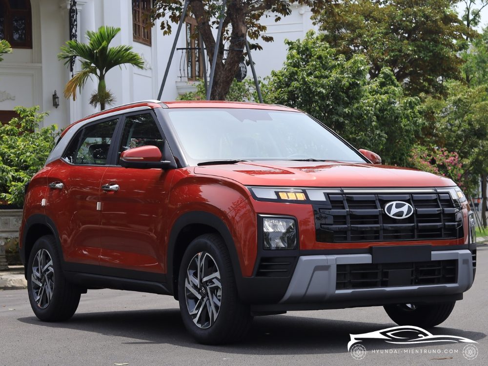 ảnh xe hyundai creta cao cấp màu đỏ 2025