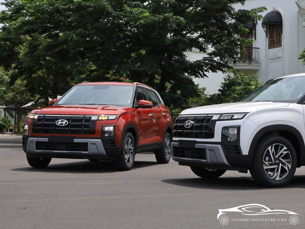 ảnh xe hyundai creta cao cấp màu đỏ 2025