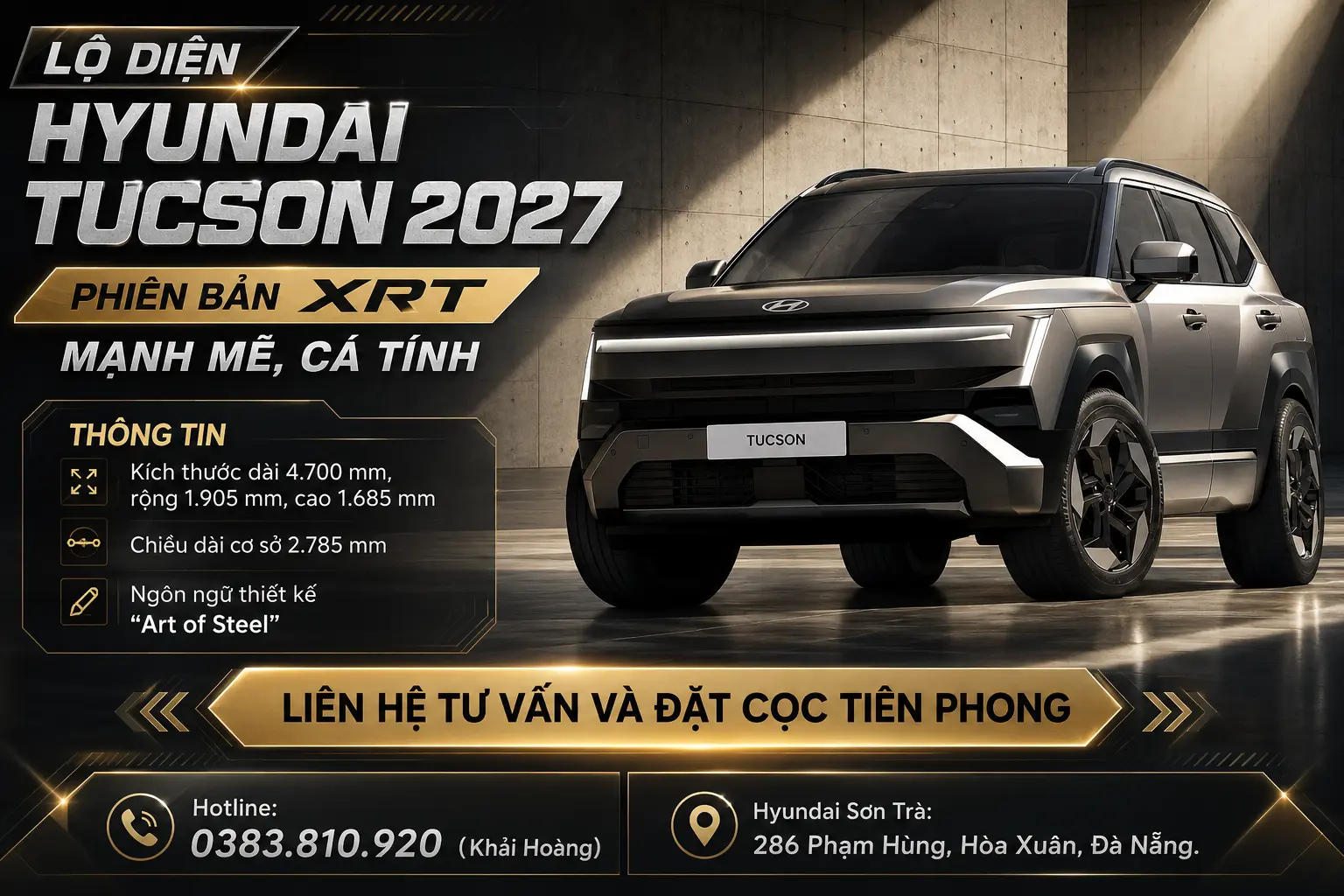 Hyundai Tucson 2027 Phiên Bản XRT Ra Mắt: Thiết Kế Vuông Vức, Đậm Chất Outdoor
