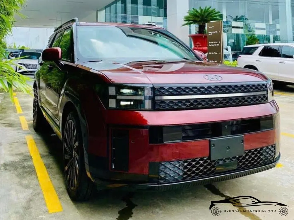 Hình ảnh xe Hyundai SantaFe Calligraphy Turbo màu Đỏ 2025