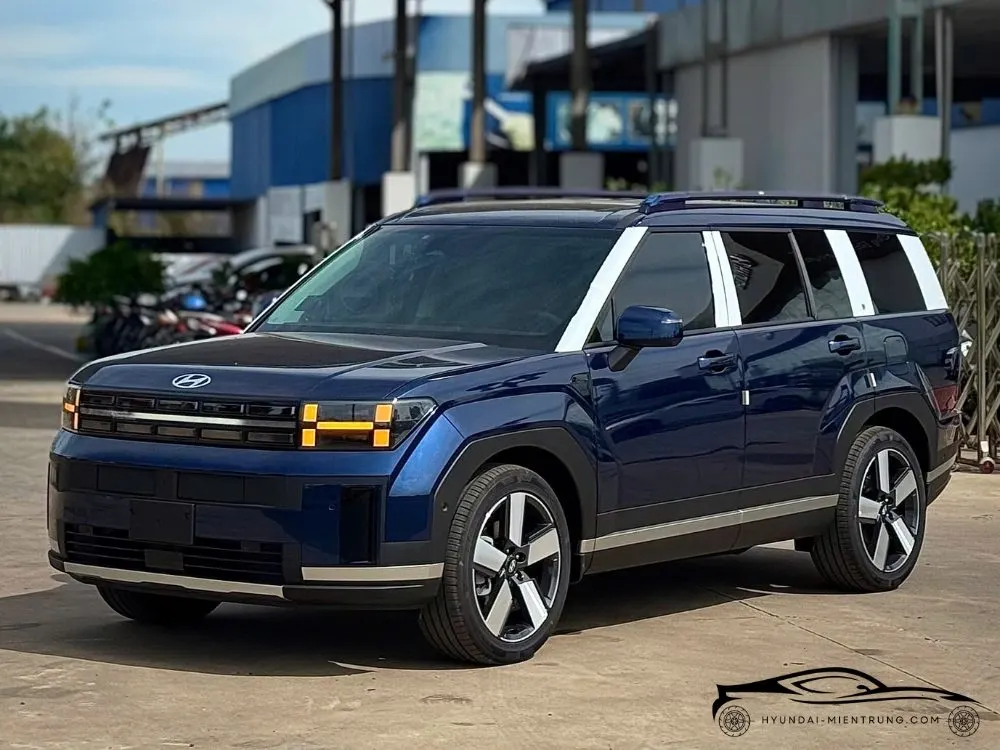 Hình ảnh xe Hyundai SantaFe Prestige màu Xanh Dương 2025