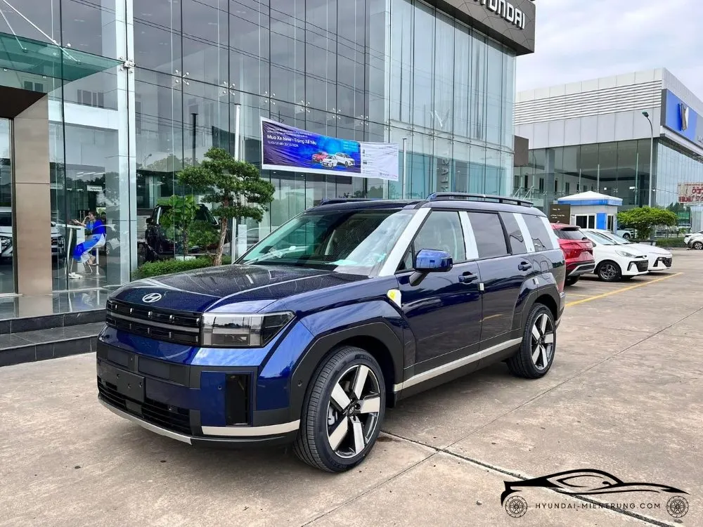 Hình ảnh xe Hyundai SantaFe Prestige màu Xanh Dương 2025