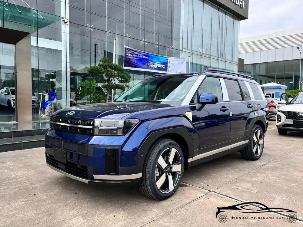 Hình ảnh xe Hyundai SantaFe Prestige màu Xanh Dương 2025